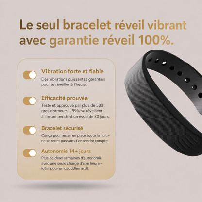 Bracelet Réveil Silencieux - Zenvora